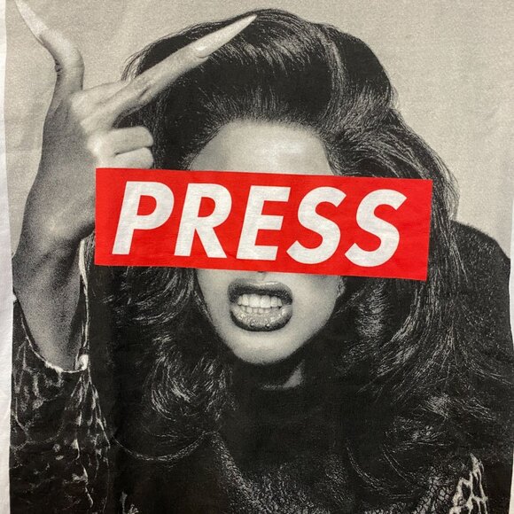 Cardi B Press rap Tshirt size Medium - Picture 2 of 4